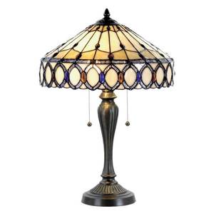 Clayre&Eef Stolní lampa Fiera v Tiffany stylu obraz