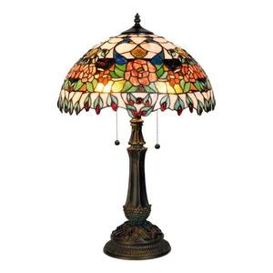 Clayre&Eef Nádherně barevná stolní lampa Maja, Tiffany design obraz