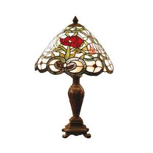 Clayre&Eef Flora - klasická stolní lampa v Tiffany stylu obraz