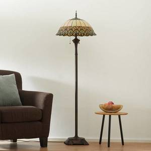 Clayre&Eef Frieda - stojací lampa se stínidlem Tiffany obraz