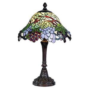 Clayre&Eef Pestrá stolní lampa Lotta v Tiffany stylu obraz