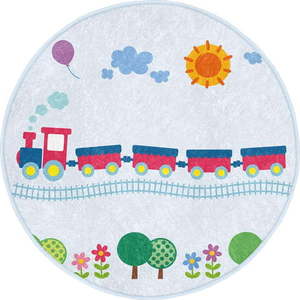 Světle modrý dětský koberec ø 100 cm Comfort – Mila Home obraz