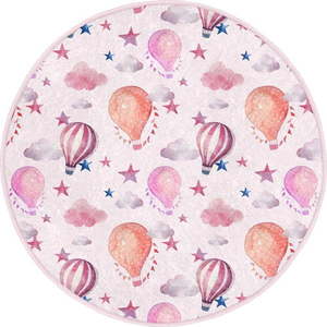 Růžový dětský koberec ø 100 cm Comfort – Mila Home obraz