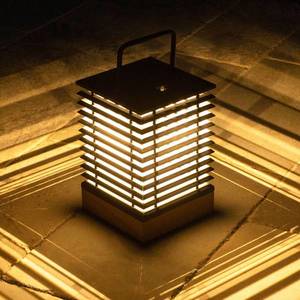 Les Jardins LED solární lucerna Tekura, senzor, výška 37 cm obraz