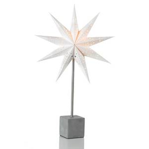 Markslöjd Dekorační hvězda Hard jako stolní lampa, 58cm bílá obraz