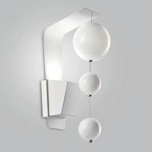 Metallux Nástěnné světlo Bolero, bílý držák, bílé koule obraz