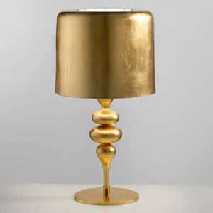 Masiero Stolní lampa Eva TL3+1G 75 cm, zlatá obraz