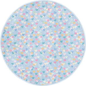Světle modrý dětský koberec ø 80 cm Comfort – Mila Home obraz