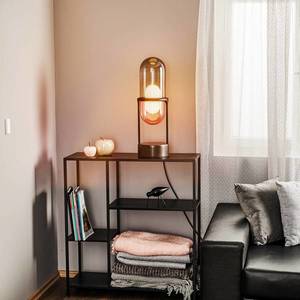 Molto Luce Pille LED stolní lampa šedá/růžová obraz