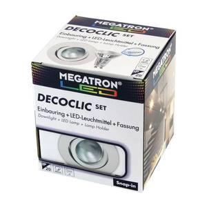 MEGATRON LED spot Decoclic Set GU10 4, 5 W, bílá obraz