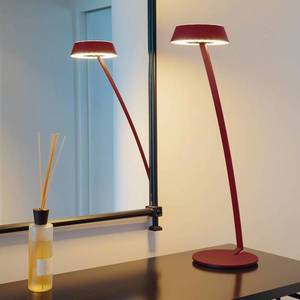 Oligo OLIGO Glance LED stolní lampa oblouk červená matná obraz