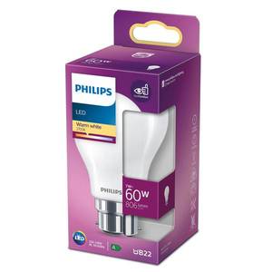 Philips Philips LED žárovka Classic B22 A60 7W 2700K matná obraz