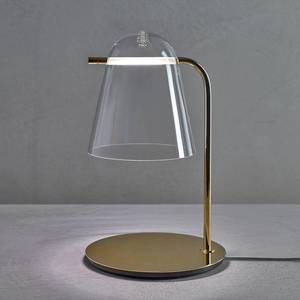 Prandina Prandina Sino T3 LED stolní lampa čirá/zlatá obraz