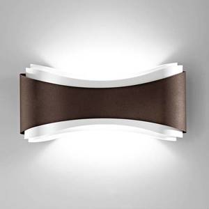 Selène LED nástěnné světlo Ionika z oceli, bronz obraz
