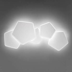 Selène LED nástěnné světlo Pleiadi bílé, pět zdrojů obraz