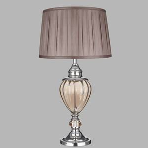 Searchlight Stolní lampa Greyson s textilním stínidlem hnědá obraz