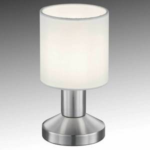Trio Lighting Textilní stolní lampa Garda s bílým stínítkem obraz