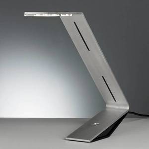 TECNOLUMEN TECNOLUMEN Flad - stolní lampa LED, stříbrnošedá obraz