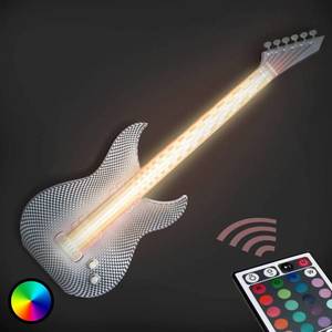 Tagwerk Rocková LED nástěnné světlo Kytara z 3D tiskárny obraz