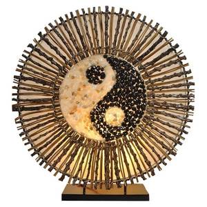 Woru Stolní lampa Ying Yang Batur kulatá 40 cm hnědá obraz