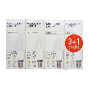 Müller-Licht LED svíčka E14 5, 5W 2 700K set 3+1 470lm mat obraz