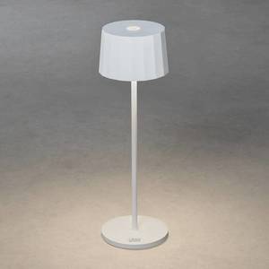 Konstsmide LED stolní lampa Positano venkovní, bílá obraz