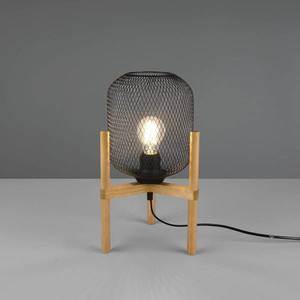 Reality Leuchten Stolní lampa Calimero s třínohým dřevěným stojanem obraz