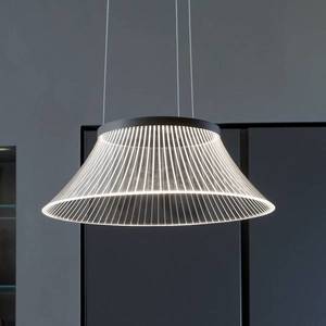 Martinelli Luce LED závěsné světlo Plissé, stínidlo gravírované obraz