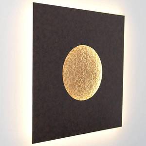 Holländer LED nástěnné světlo Luina, 80x80cm, vnitřek zlatá obraz