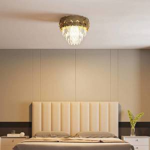 Lucande Lucande Miraia křišťálové stropní světlo, zlatá obraz