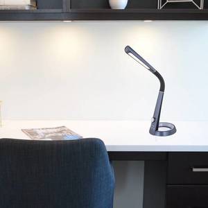Globo LED stolní lampa Mitti s USB přípojkou, černá obraz