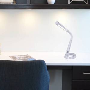 Globo LED stolní lampa Mitti, USB přípojka stříbrná/bílá obraz