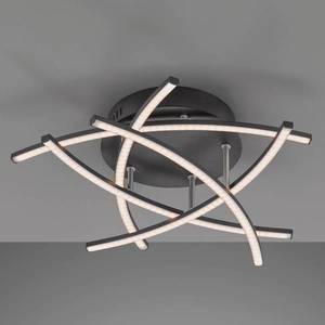 FISCHER & HONSEL LED stropní světlo Cross Tunable White, 5x, černá obraz