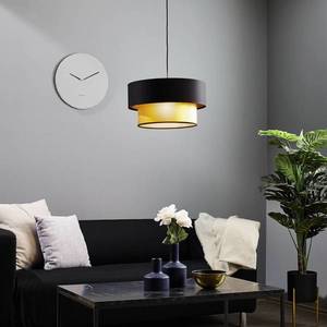 Maco Design Závěsná lampa Dorina, černá/zlatá, Ø 40 cm obraz