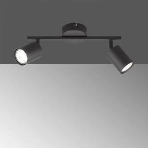 FISCHER & HONSEL LED stropní reflektor Vano černá dva zdroje obraz