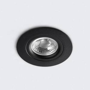 Heitronic LED stropní bodové světlo DL6809, kulaté, černé obraz