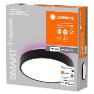 LEDVANCE SMART+ LEDVANCE SMART+ WiFi Orbis Backlight černá Ø35cm obraz