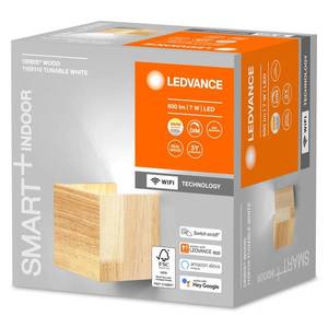 LEDVANCE SMART+ LEDVANCE SMART+ WiFi Orbis Wall Wood, 11 x 11 cm obraz