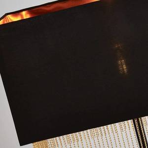 Searchlight Stojací lampa Fringe s textilním stínidlem obraz