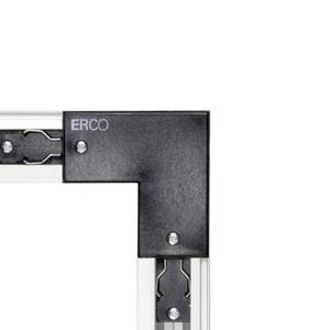 ERCO ERCO 3fázová rohová spojka ochranný vodič, černá obraz