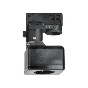 ERCO ERCO 3fázový adaptér se zásuvkou Schuko, černá obraz