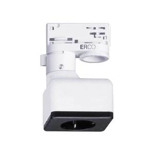 ERCO ERCO 3fázový adaptér se zásuvkou Schuko, bílá obraz