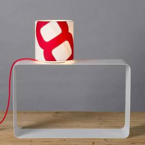 lumbono Stolní lampa Heimathafen plachtovina bílá/červená obraz