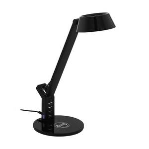 EGLO LED stolní lampa Banderalo stmívatelná QI černá obraz