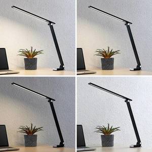 PRIOS Prios Tamarin stolní lampa LED, stmívatelná, černá obraz