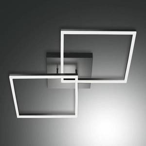 Fabas Luce LED stropní světlo Bard 65x65 cm 2 zdroje antracit obraz