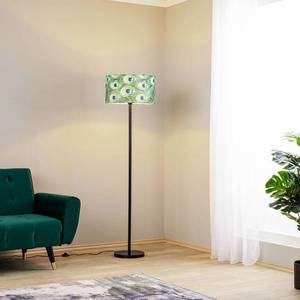 BRITOP Stojací lampa páv, Ø 45 cm, zelená obraz