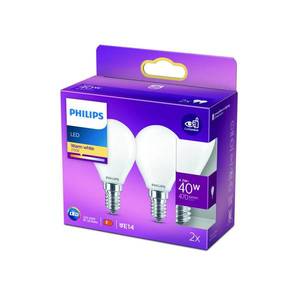 Philips Philips LED žárovka kapka E14 4, 3W 2 700K opál 2ks obraz