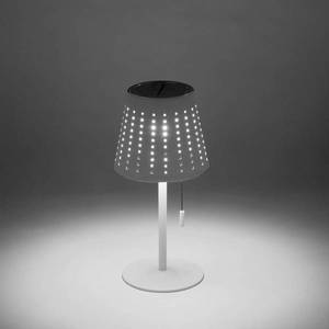 JUST LIGHT. LED stolní lampa Mandy, USB, solární, bílá obraz