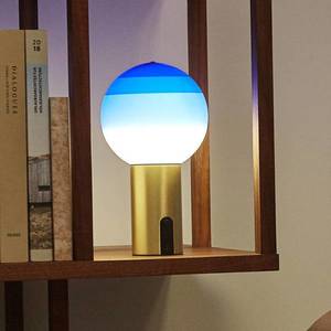 Marset MARSET Dipping Light stolní lampa modrá/mosaz obraz